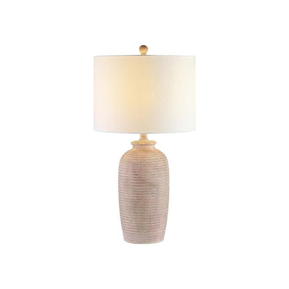 Safavieh 27-Inch Polyresin Table Lamp, Sandy Pearl