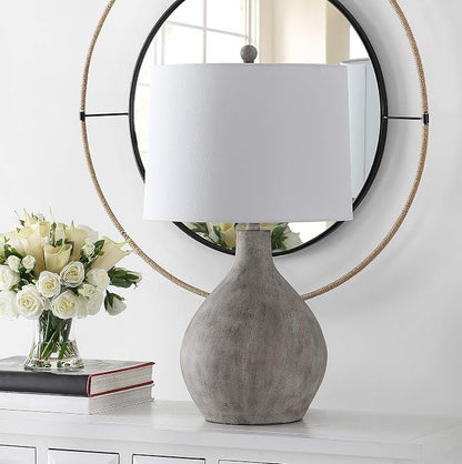 Safavieh 26-Inch Resin Table Lamp, Grey