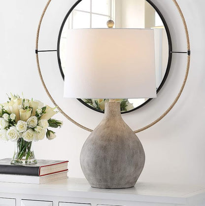 Safavieh 26-Inch Resin Table Lamp, Grey