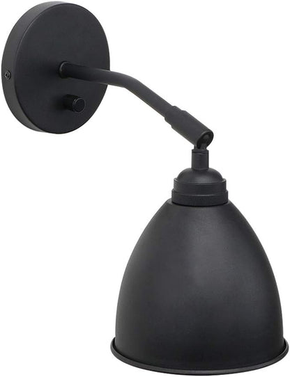 Yosoan 7-Inch Metal Wall Sconce, Matte Black